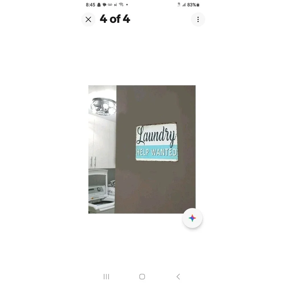 New Laundry Help Wanted Vintage‎ Farmhouse Laundry Room Sign Country Wall Deco